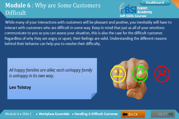 Handling a Difficult Customer - eBSI Export Academy