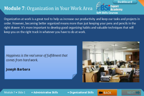 Organizational Skills - eBSI Export Academy