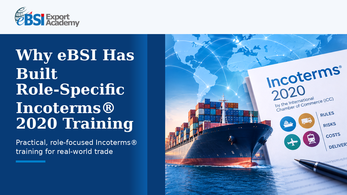 Why eBSI Has Built Role-Specific Incoterms® 2020 Training | eBSI
