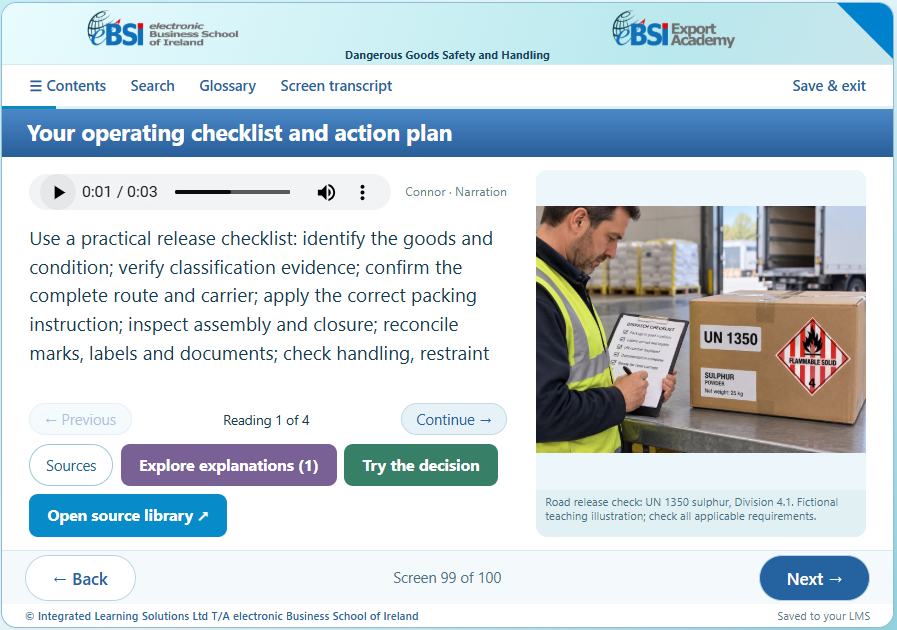 Dangerous Goods Safety and Handling