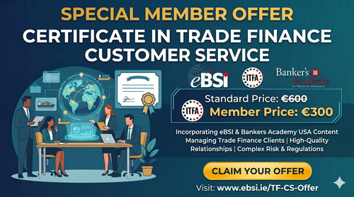 Certificate in Trade Finance Customer Service ITFA Special Offer