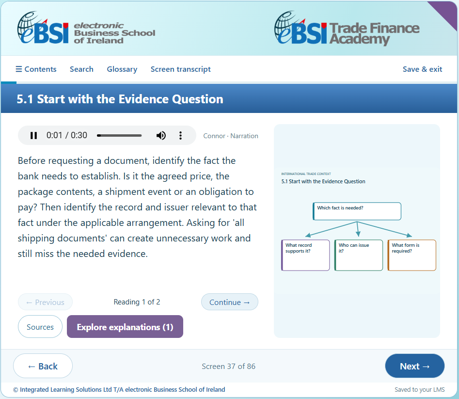 International Trade Context for Trade Finance Customer Service