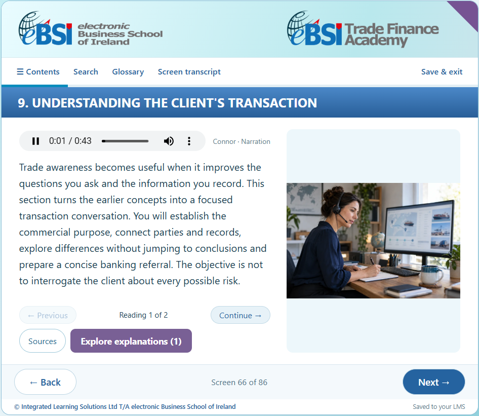 International Trade Context for Trade Finance Customer Service