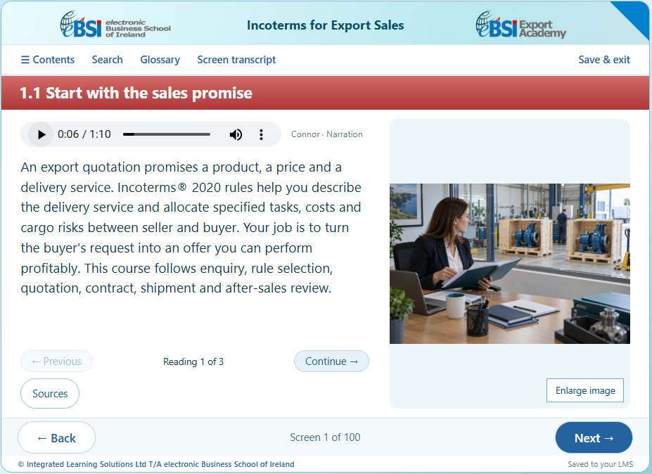 Incoterms® 2020 for Export Sales