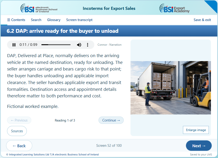 Incoterms® 2020 for Export Sales