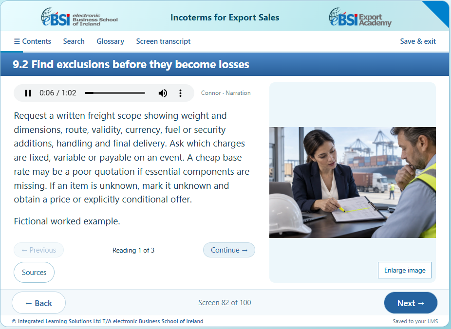 Incoterms® 2020 for Export Sales