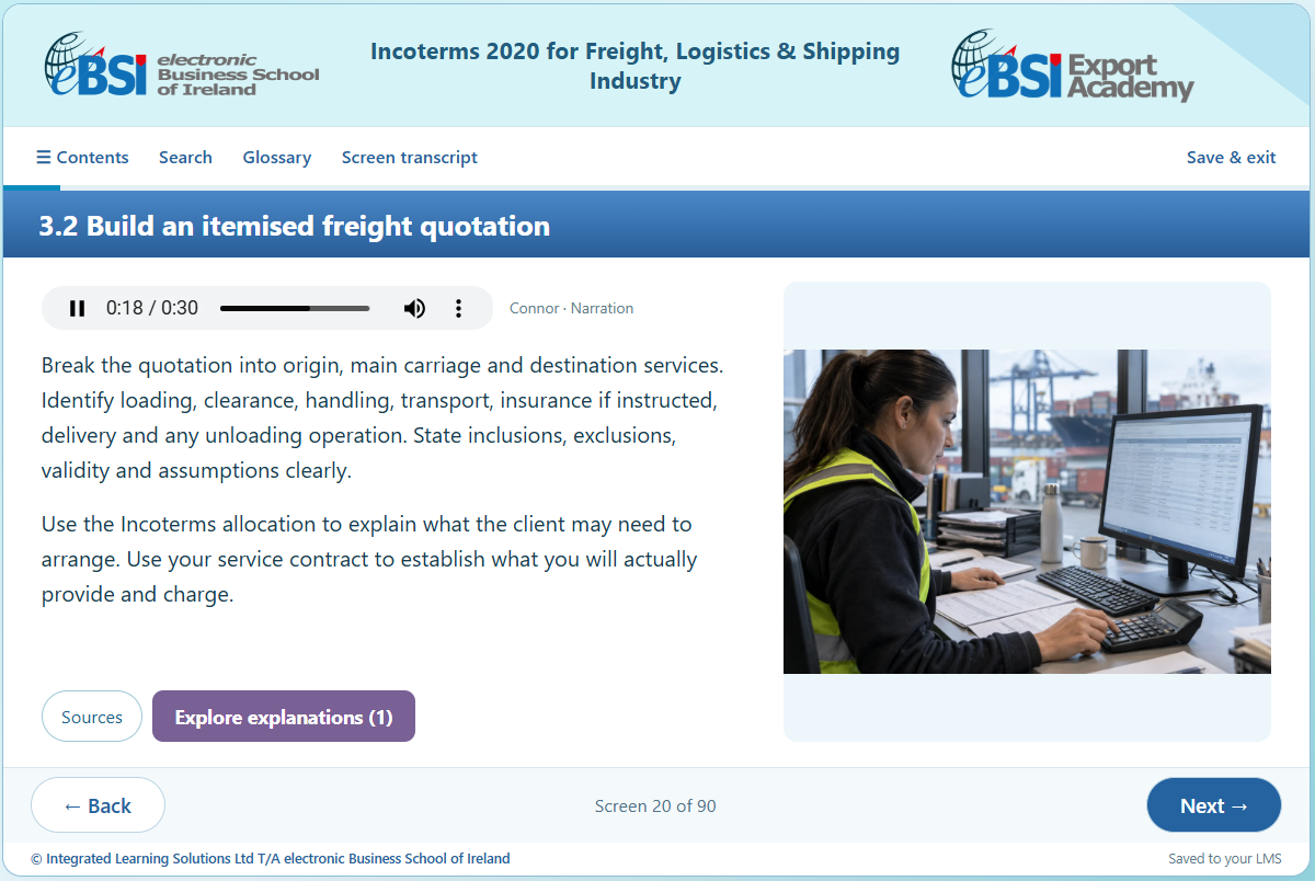 Incoterms® 2020 for Freight Logistics and Shipping Industry
