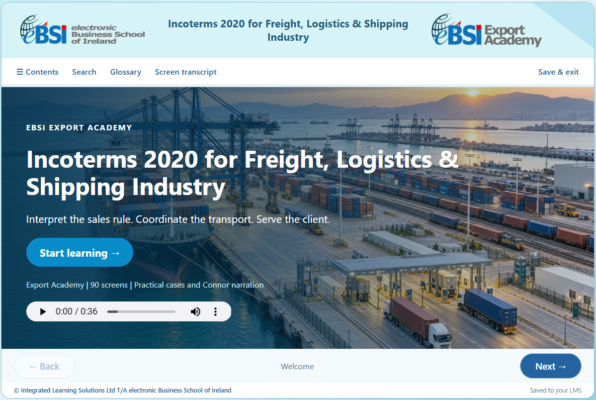 Incoterms® 2020 for Freight Logistics and Shipping Industry