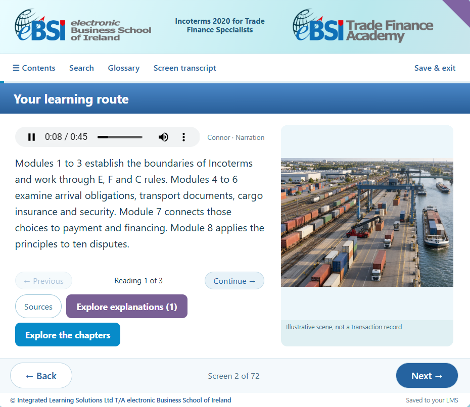 Incoterms® 2020 for Trade Finance Specialists