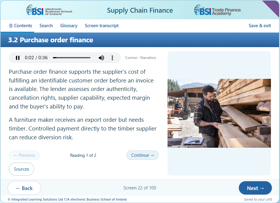 Supply Chain Finance