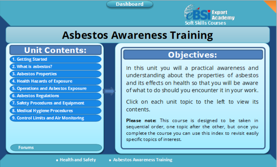 Asbestos Awareness Training