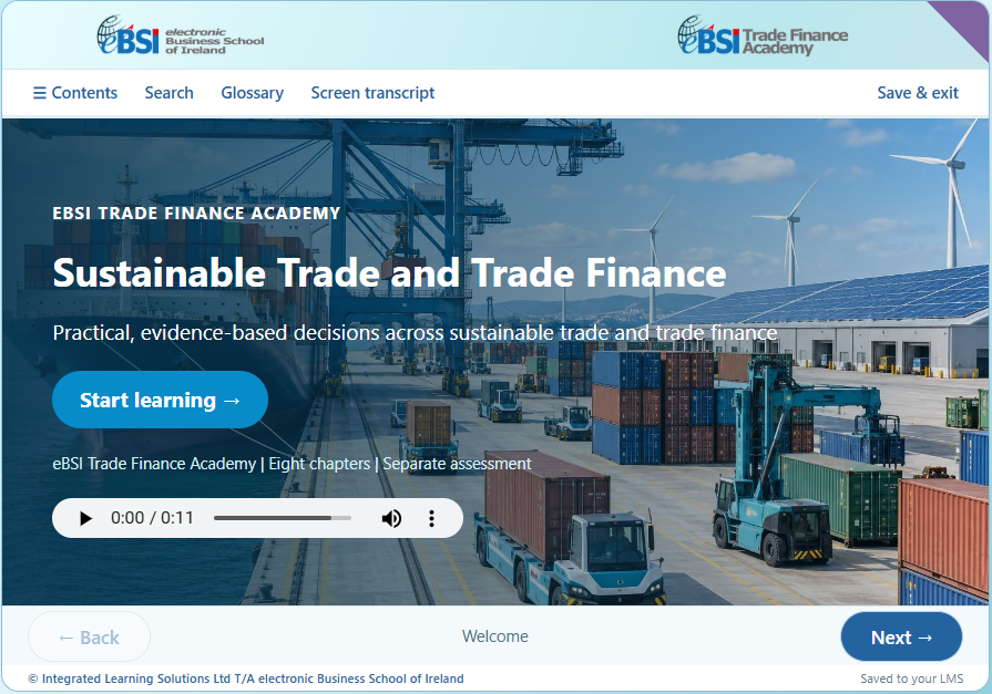 Sustainable Trade and Trade Finance