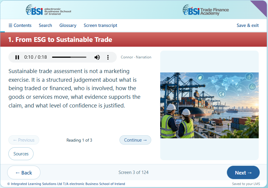 Sustainable Trade and Trade Finance