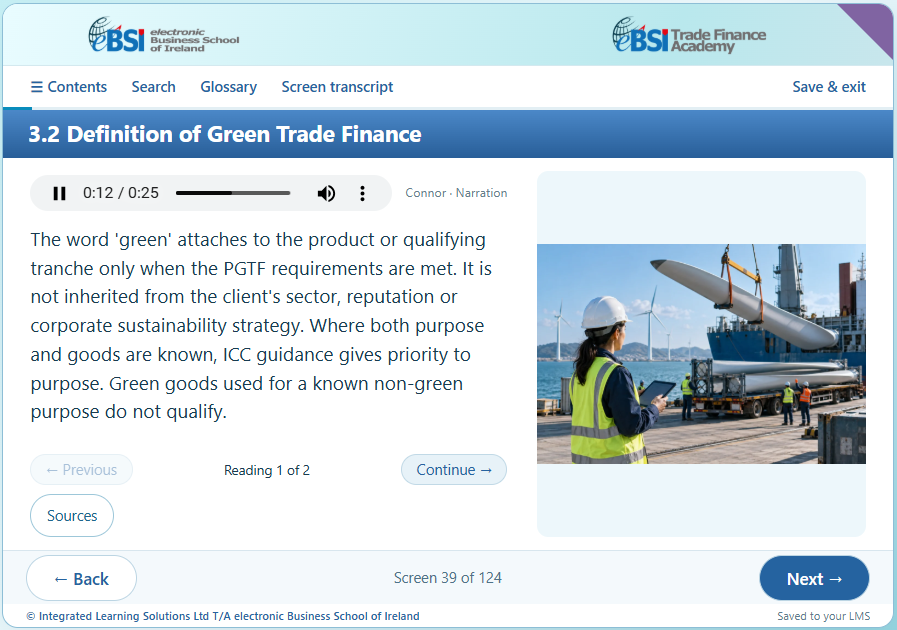 Sustainable Trade and Trade Finance