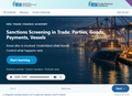 Sanctions Screening in Trade