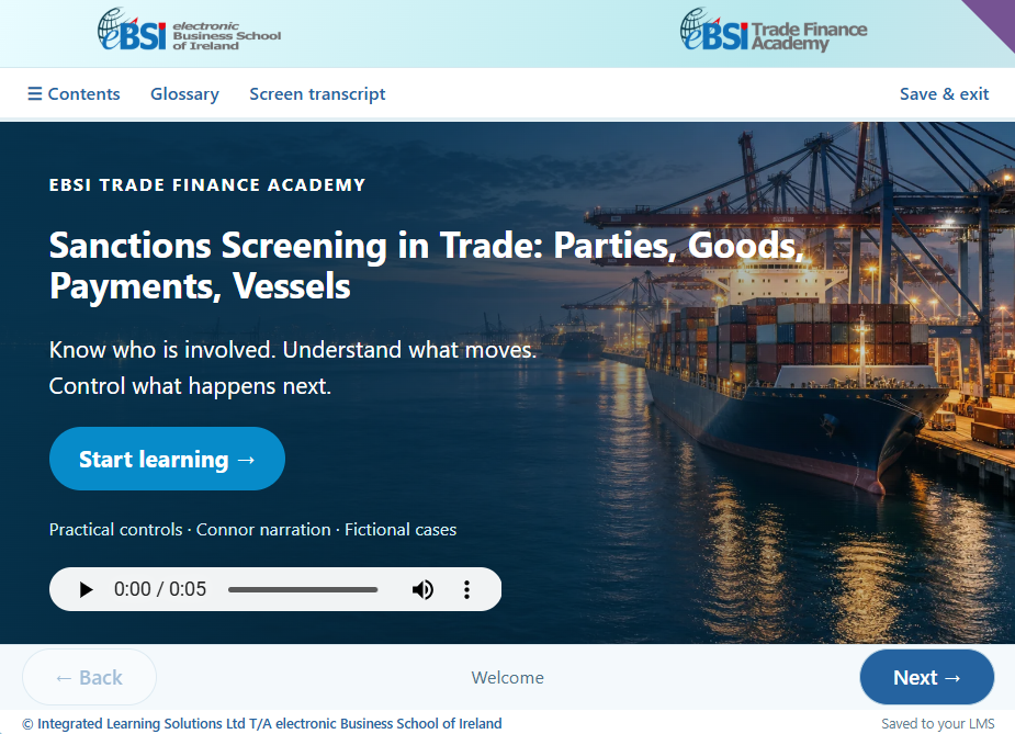 Sanctions Screening in Trade