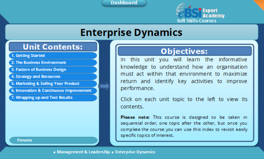 Enterprise Dynamics – eBSI Export Academy