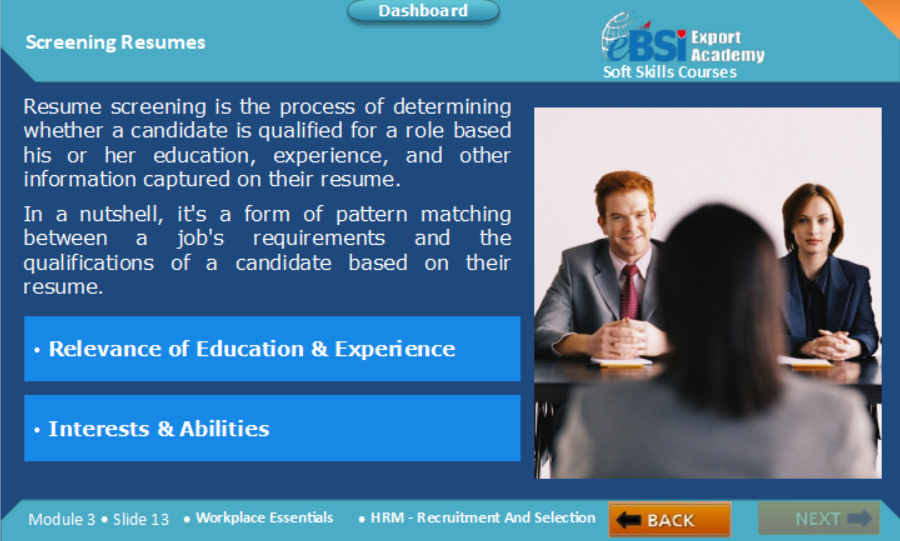 Recruitment and Selection
