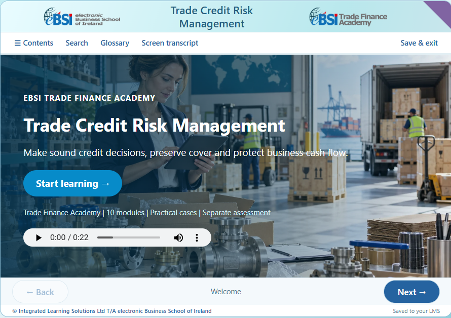 Trade Credit Risk Management