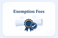 Exemption Fee