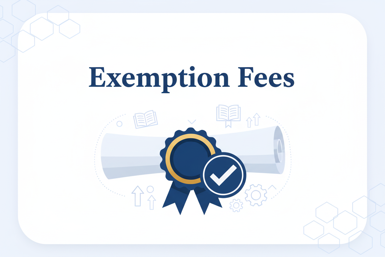 Exemption Fee