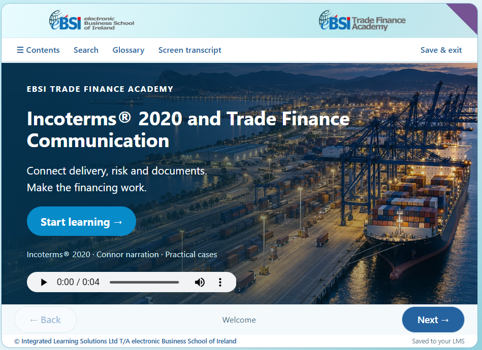 Incoterms® 2020 and Trade Finance Communication