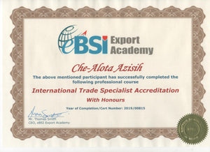 Certificate Issuing Fee - eBSI Export Academy