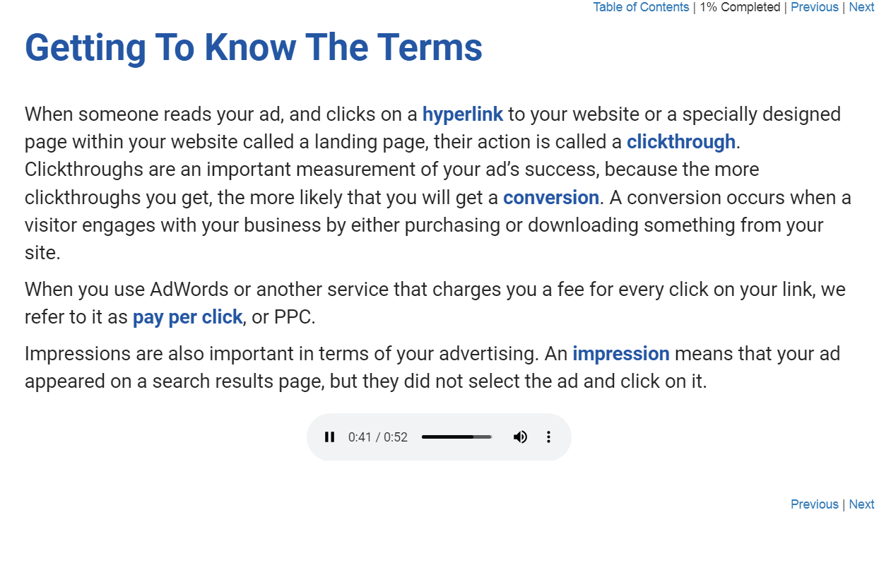 Creating a Google AdWords Campaign