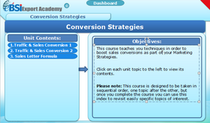Conversion Strategies - eBSI Export Academy