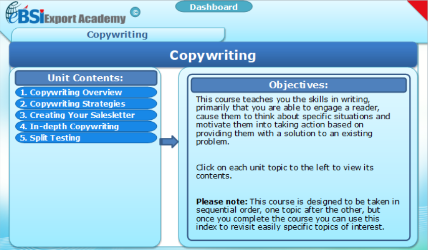 Copywriting - eBSI Export Academy