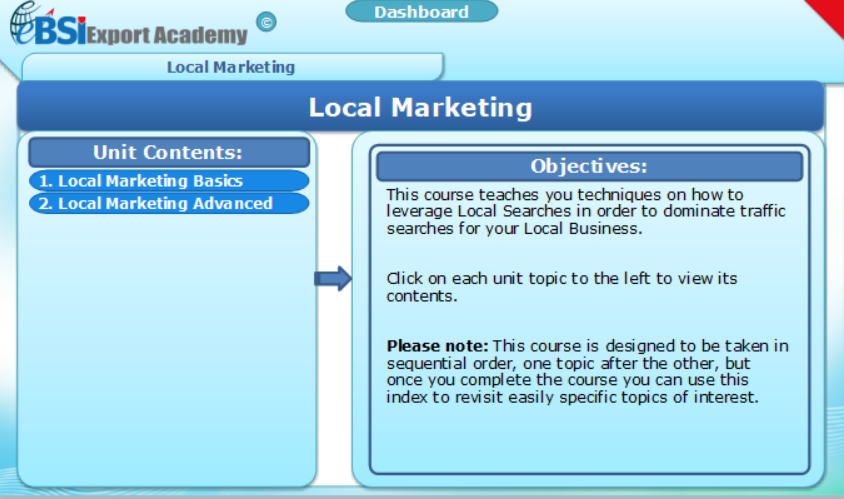 Local Marketing - eBSI Export Academy