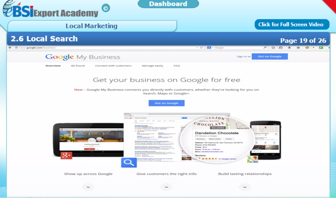 Local Marketing - eBSI Export Academy