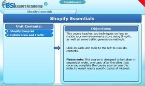 Shopify Essentials - eBSI Export Academy