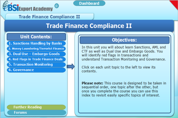 Trade Finance Compliance 2 - eBSI Export Academy