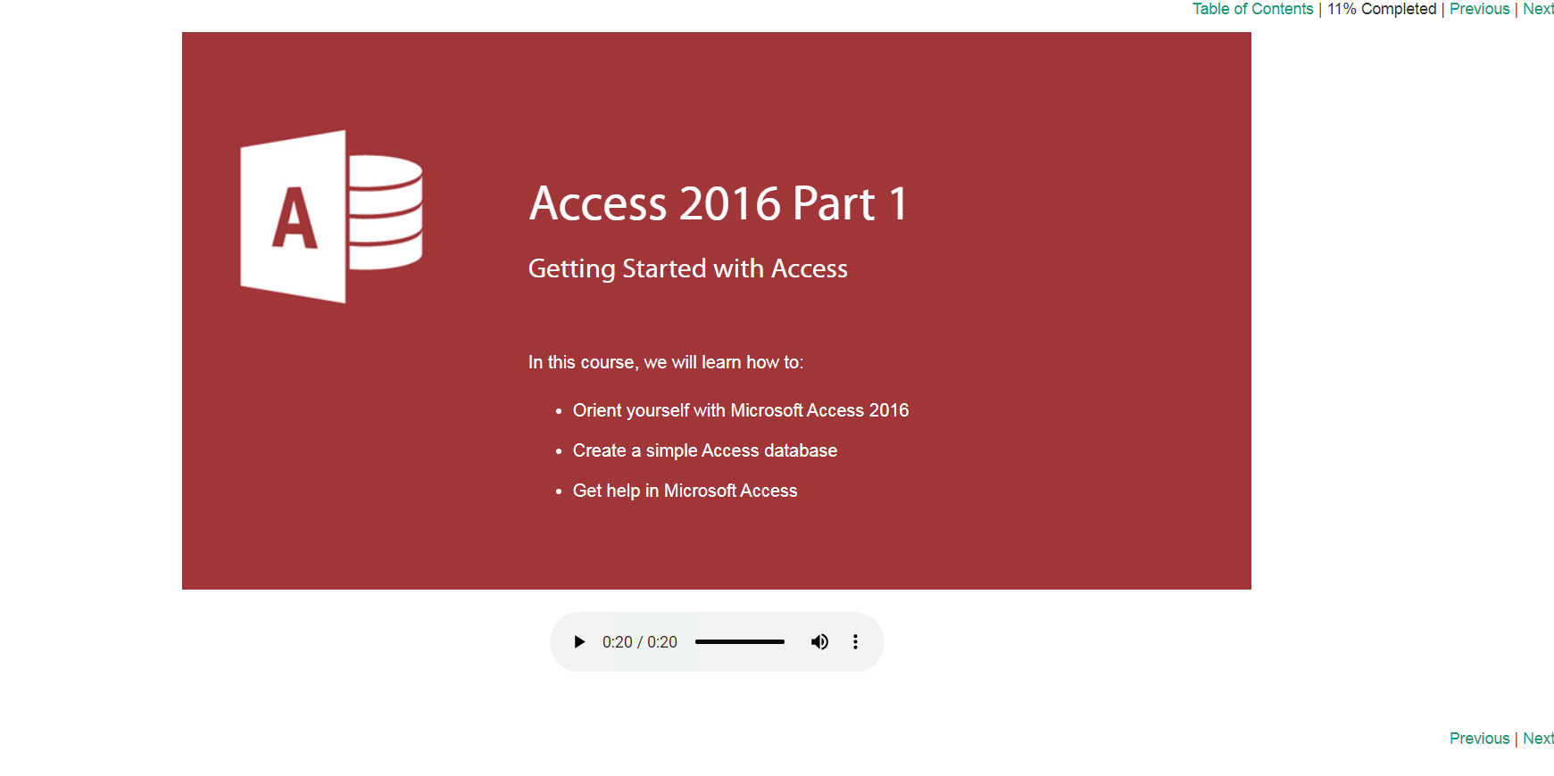 Access 2016 Part 1 - eBSI Export Academy