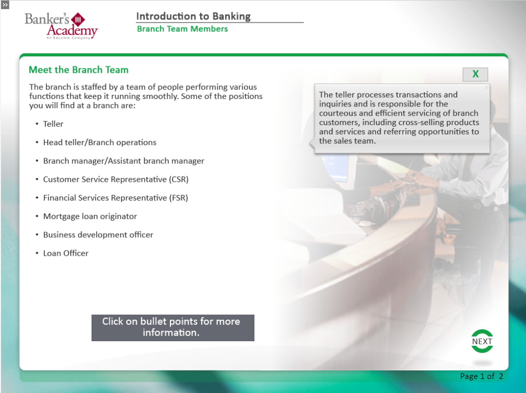 Introduction to Banking - eBSI Export Academy