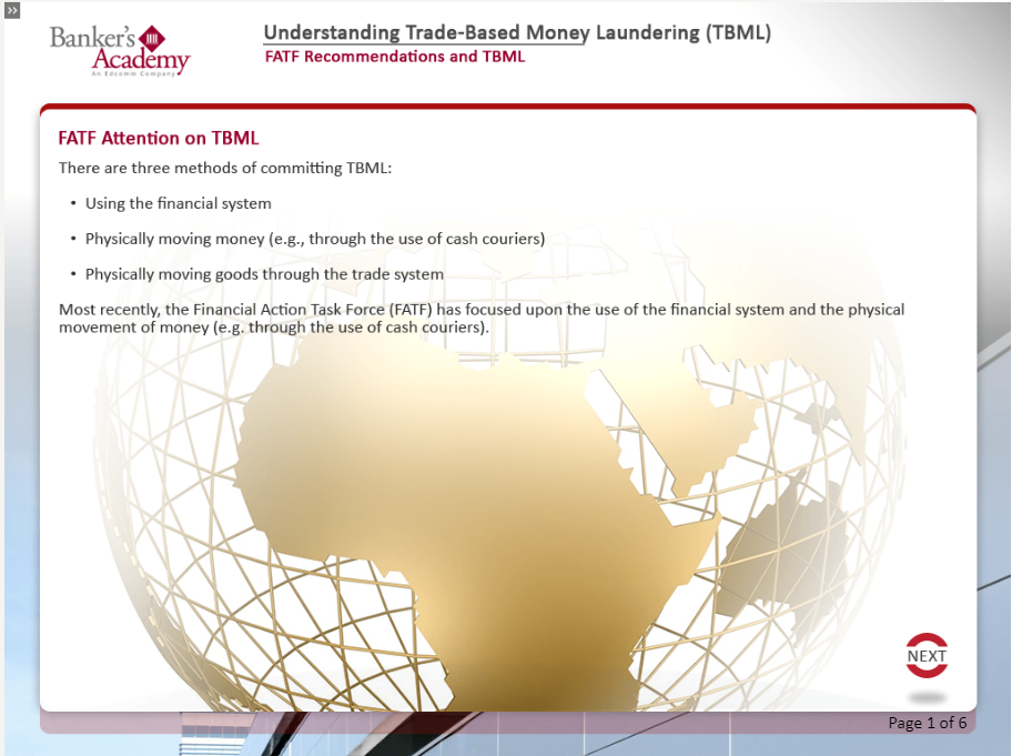 Understanding Trade Based Money Laundering - eBSI Export Academy
