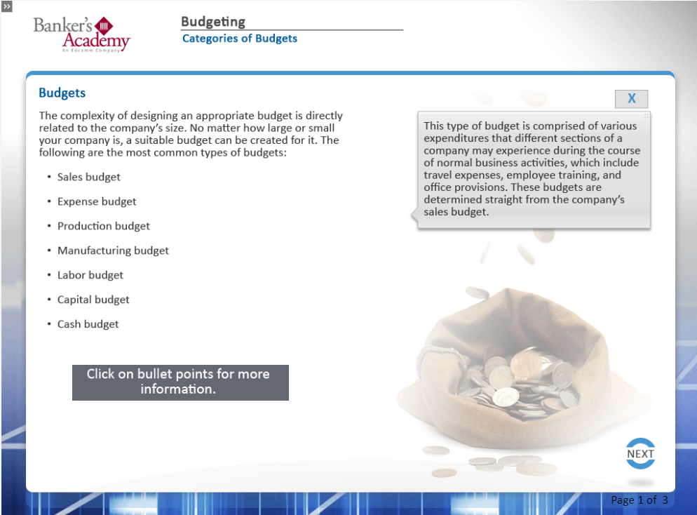 Budgeting - eBSI Export Academy