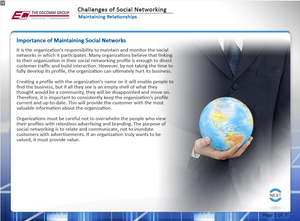 Challenges of Social Networking - eBSI Export Academy