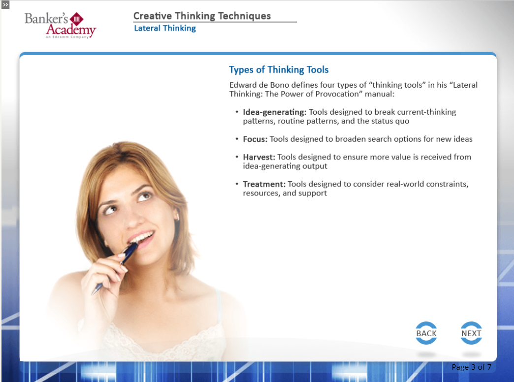 Creative Thinking Techniques - eBSI Export Academy