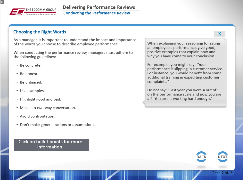 Delivering Performance Reviews - eBSI Export Academy