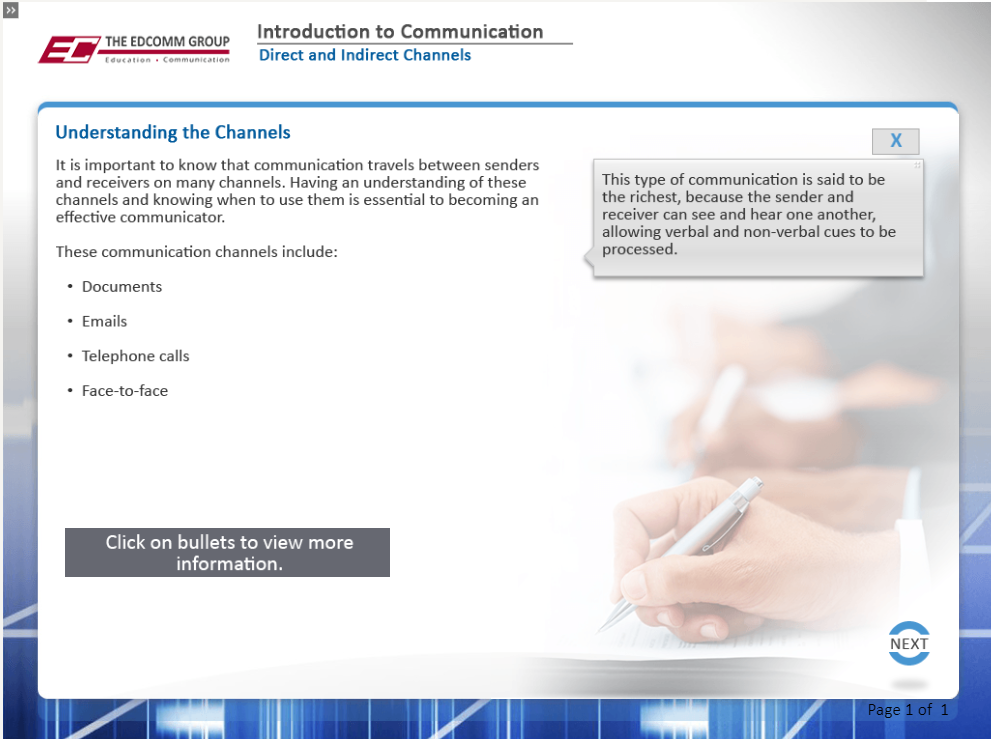 Introduction to Communication - eBSI Export Academy