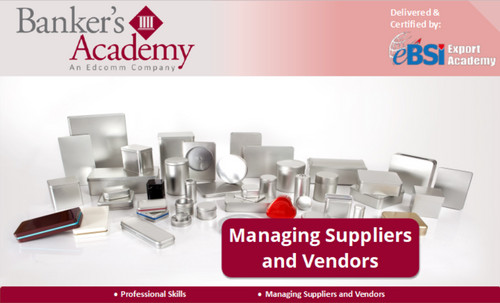 Managing Suppliers and Vendors - eBSI Export Academy