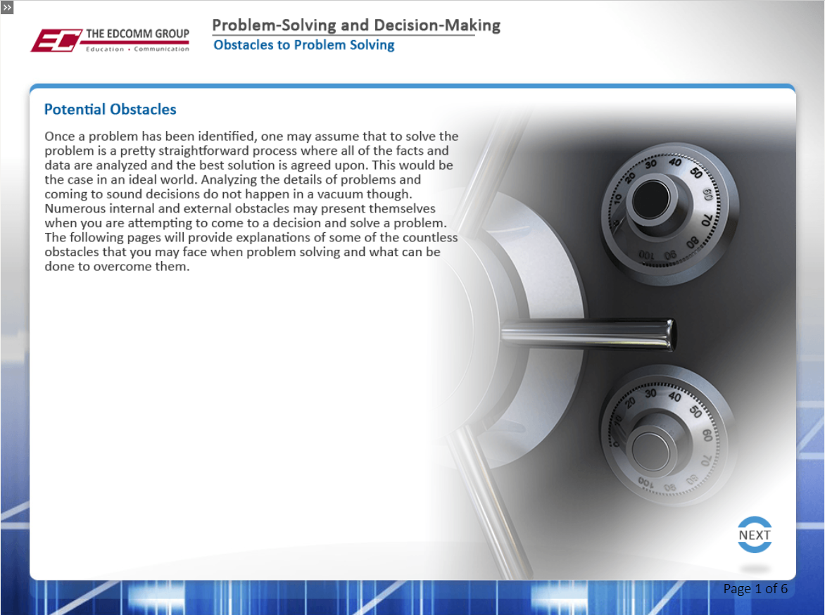 Problem Solving and Decision Making - eBSI Export Academy