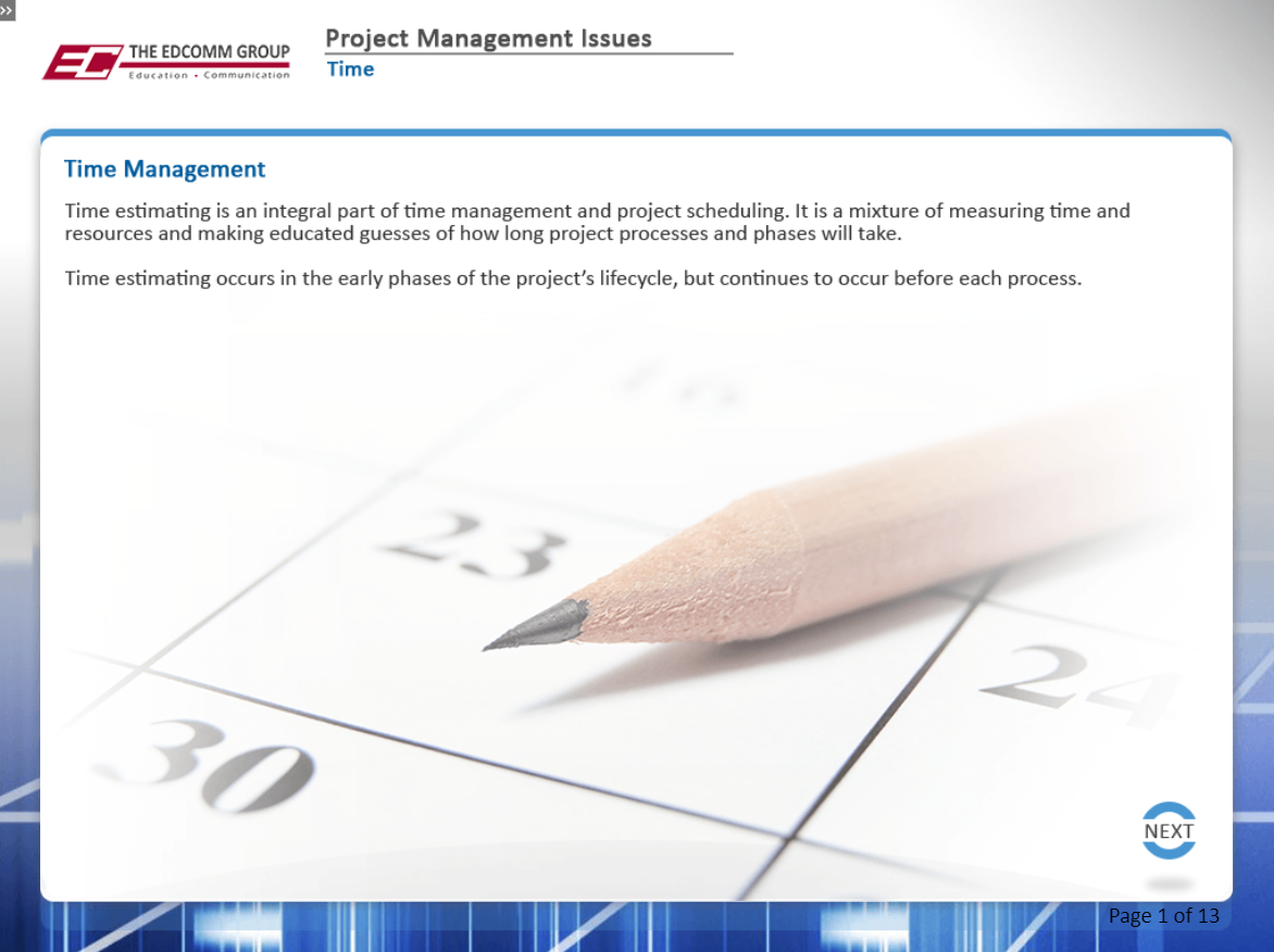 Project Management Issues - eBSI Export Academy