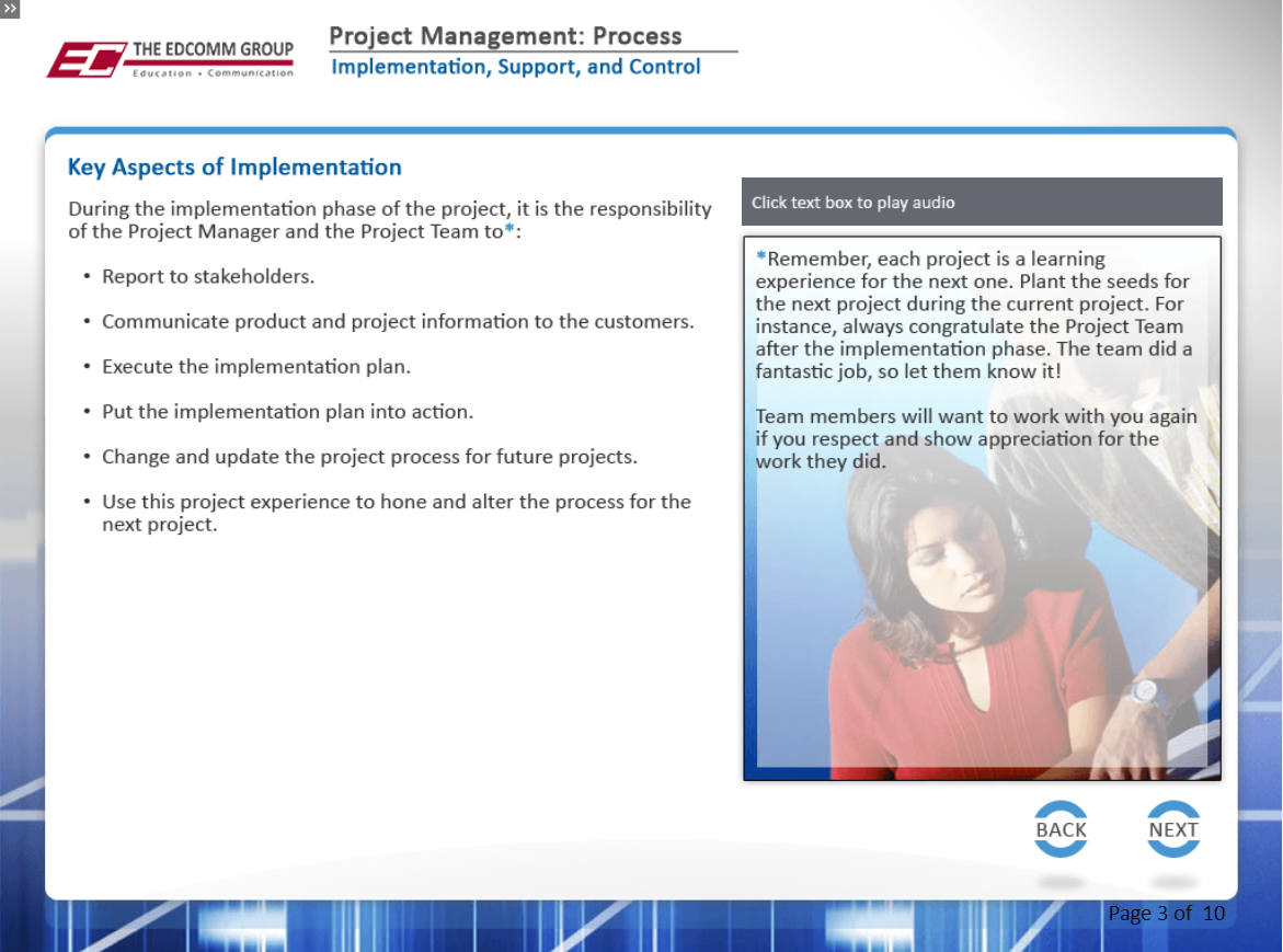 Project Management Process - eBSI Export Academy