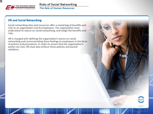 Risks of Social Networking - eBSI Export Academy