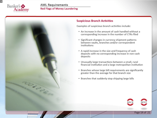 AML Requirements for Branch Managers - eBSI Export Academy