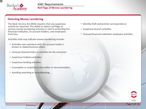 AML Requirements for Compliance Staff - eBSI Export Academy