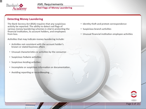 AML Requirements for Operations - eBSI Export Academy